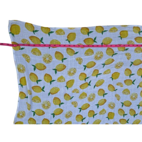 Lemon Print Cotton Muslin Baby Blanket 46X46 Inches Lightweight & Breathable - Picture 4 of 9